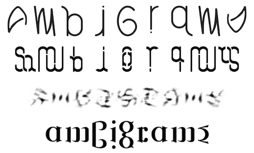 ambigram alphabet font